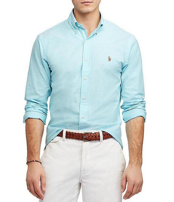 Polo Ralph Lauren Slim-Fit Solid Stretch Oxford Long-Sleeve Woven Shirt Product Image
