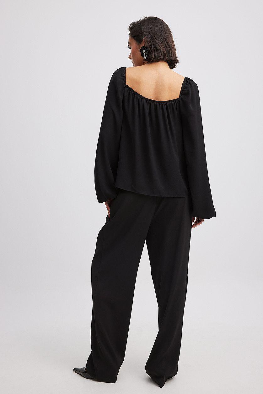 Sweetheart Neckline Blouse Product Image