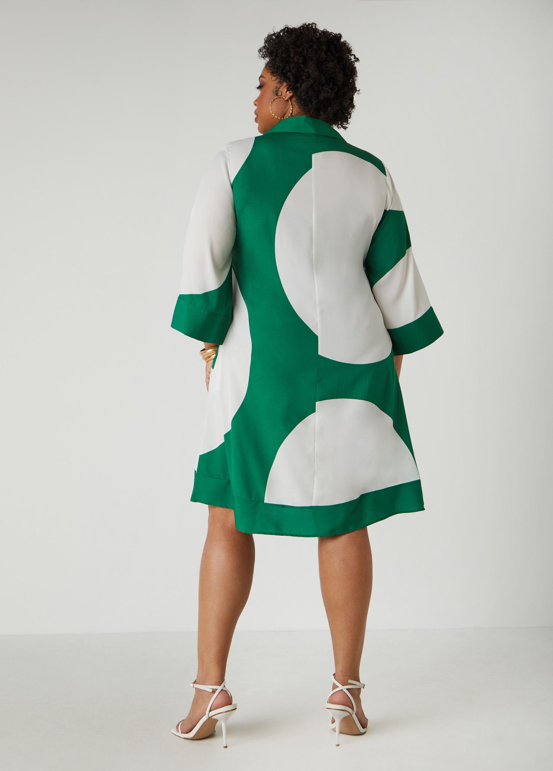 Circle Print Shirtdress Product Image