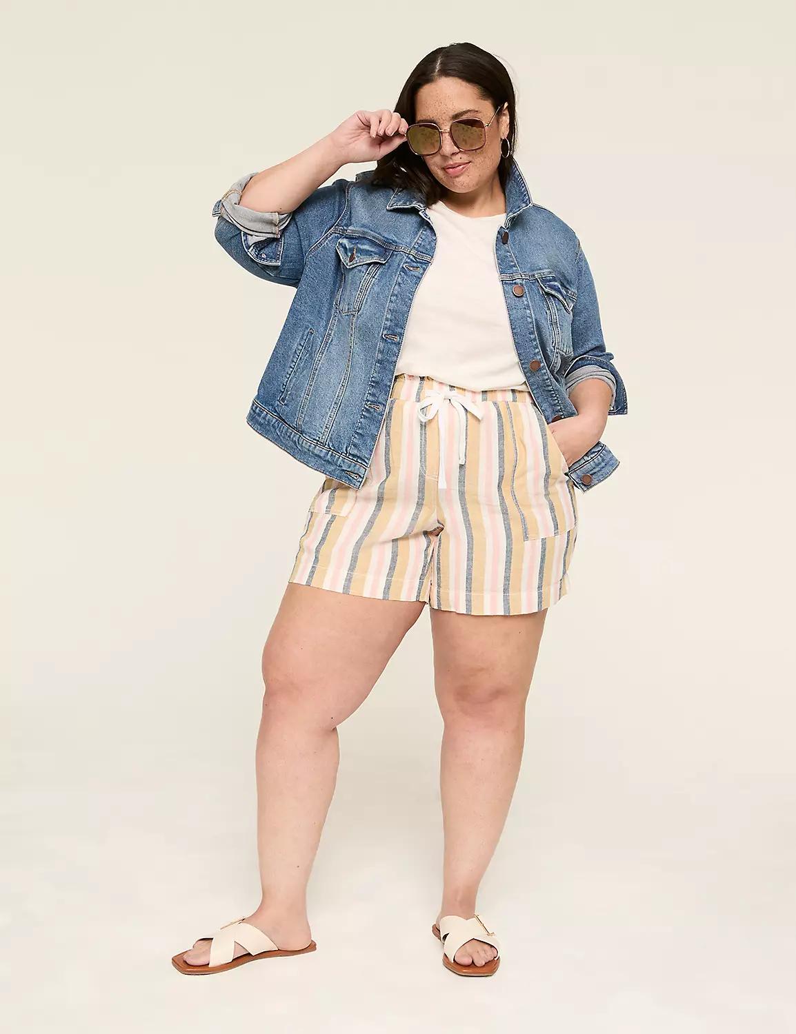 Linen Pull-On Short Product Image