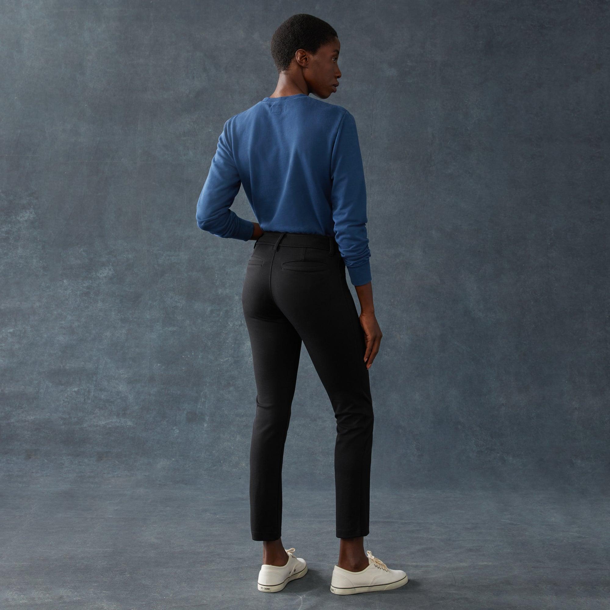 Women's Ponte Dress Pant - Straight - Super Black Female Product Image