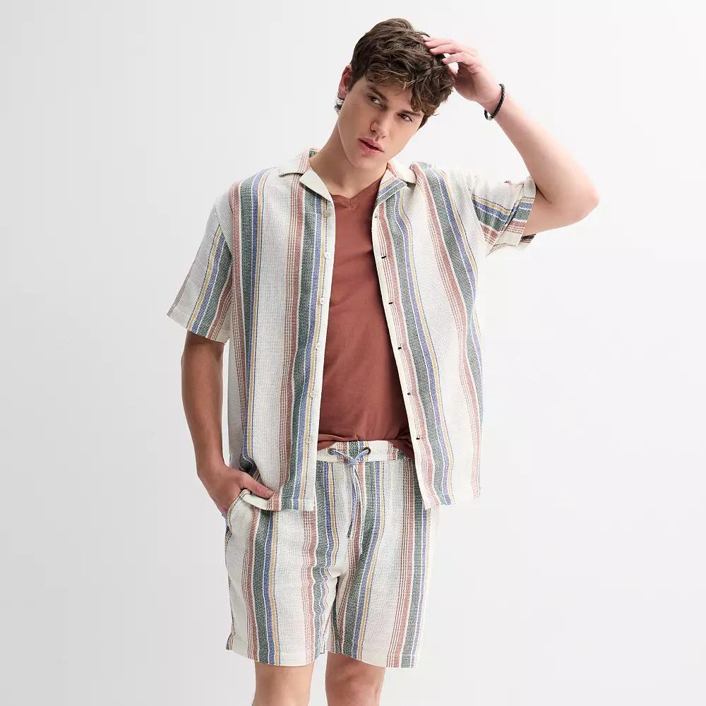 Men's Retrofit Multi Stripe Shorts, Size: Small Product Image