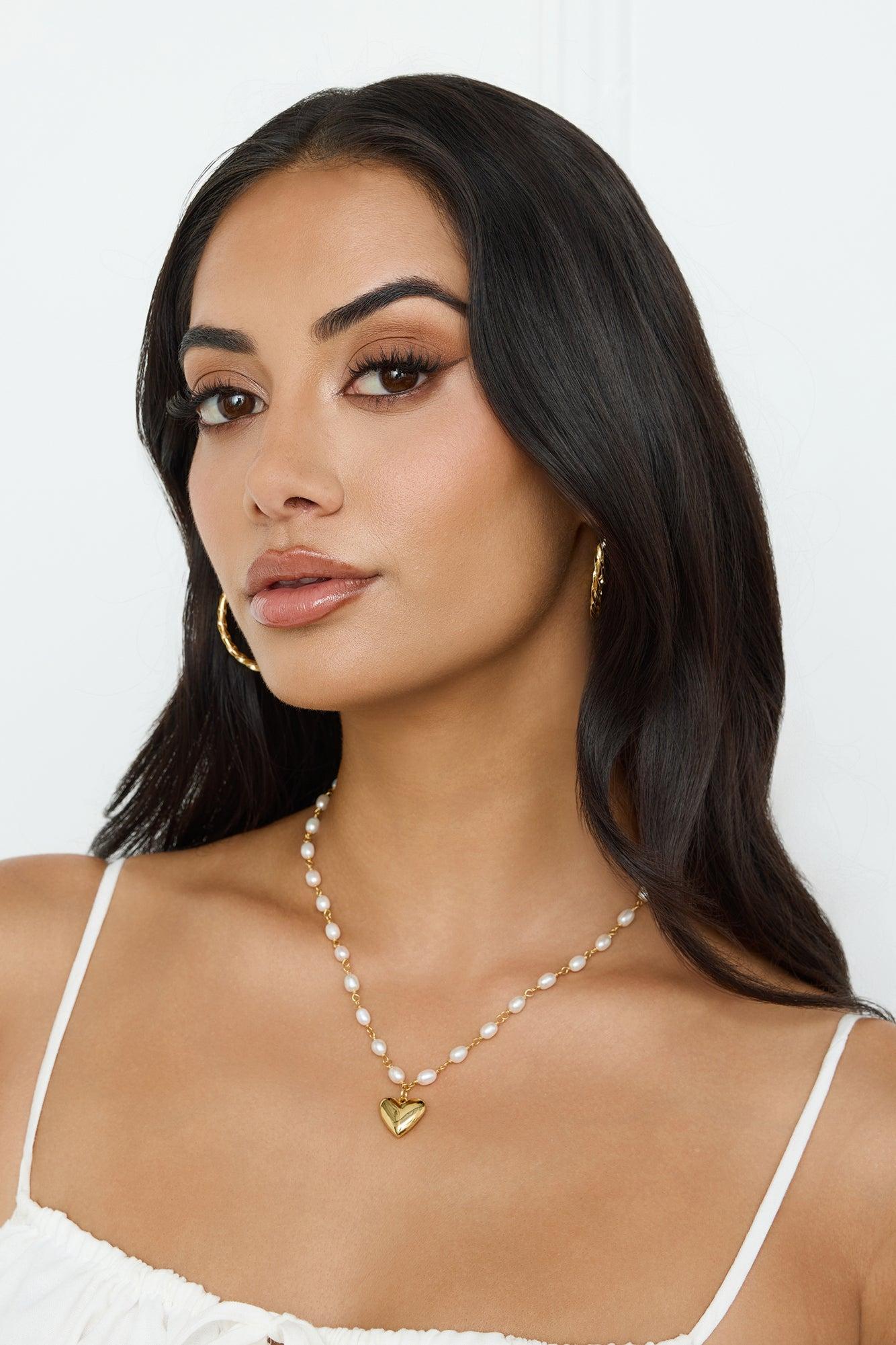 Love Me First Necklace Gold Product Image