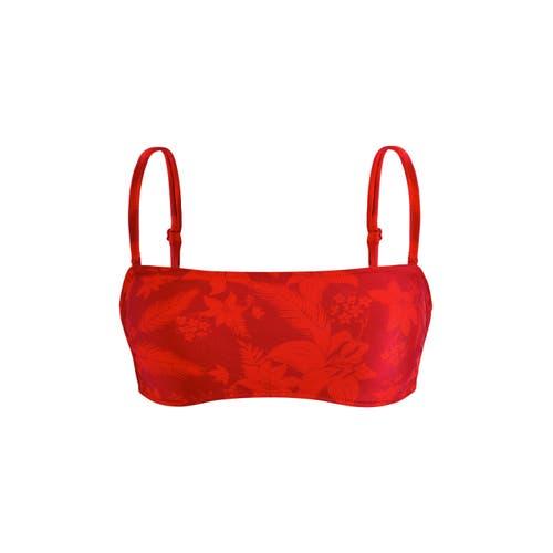 Vilebrequin Women's Flower Power Bra Bikini Top in Lipstick at Nordstrom, Size X-Small Product Image