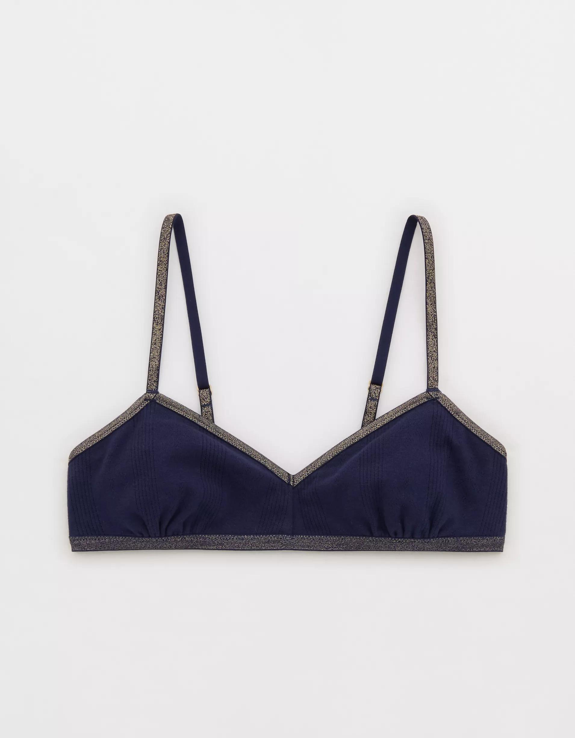 Superchill Shine Pointelle Triangle Bralette Women's Product Image