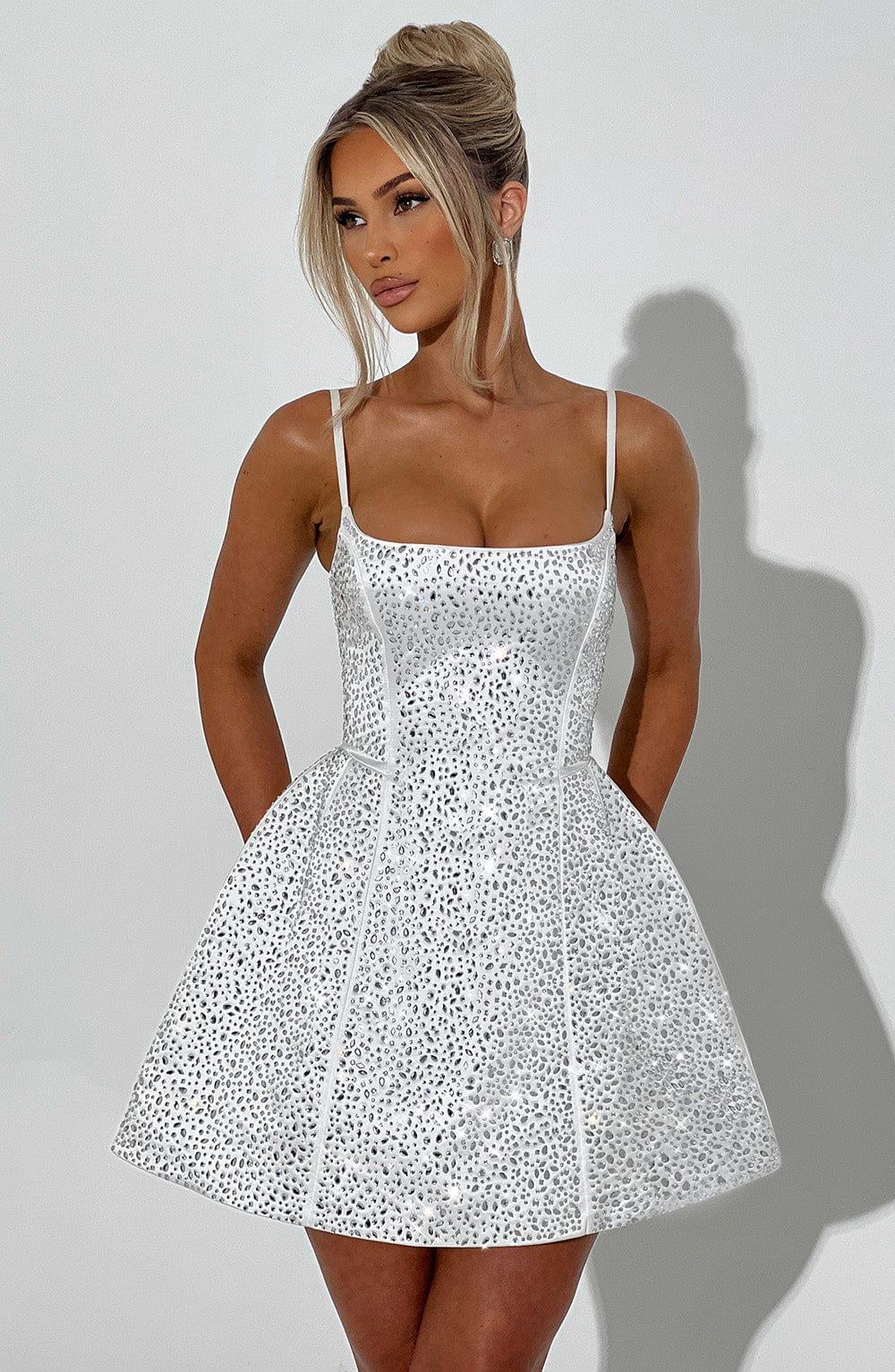Angelique Mini Dress - Ivory Product Image