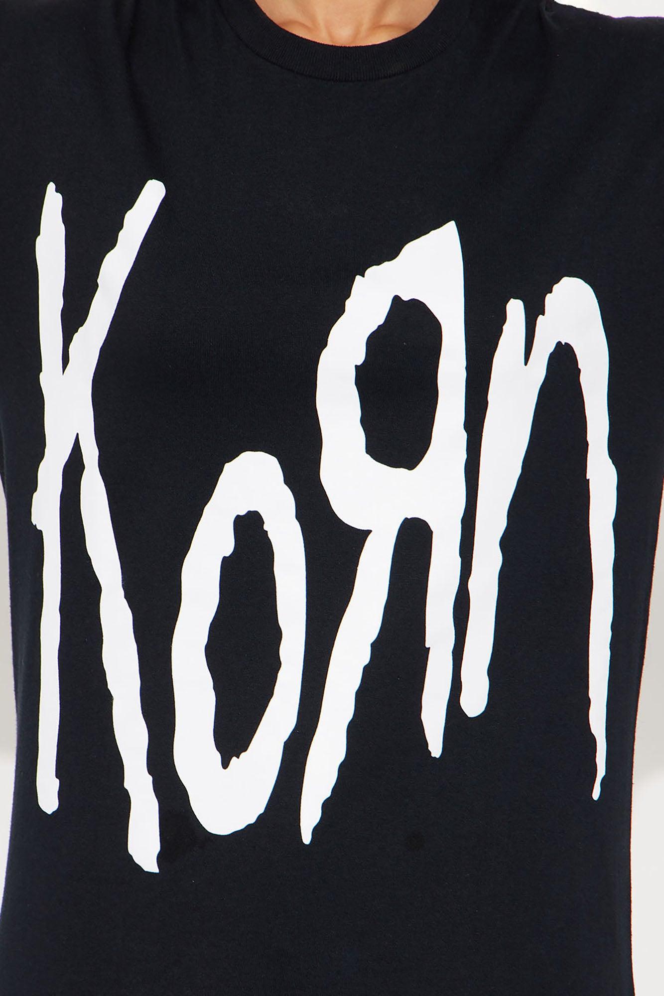 Korn Logo Tee - Black Female Product Image