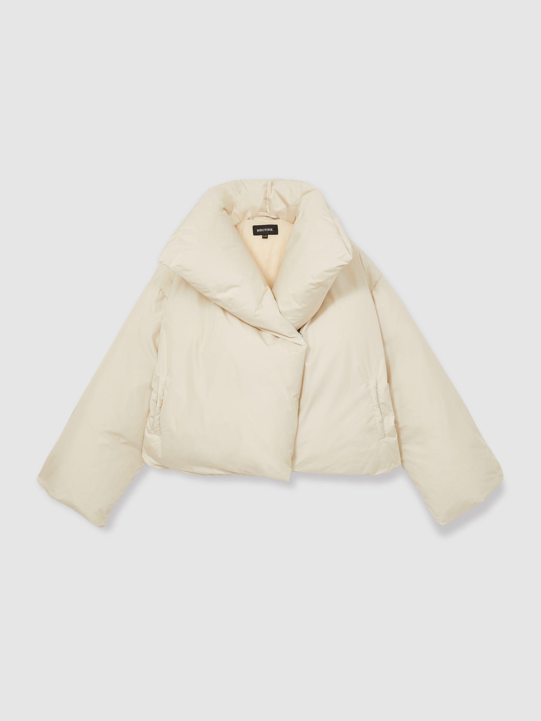 Meotine Oversized Puffer Jacket in Cream Product Image