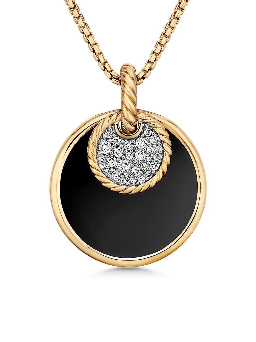 Womens Elements Convertible Pendant Necklace in 18K Yellow Gold Product Image