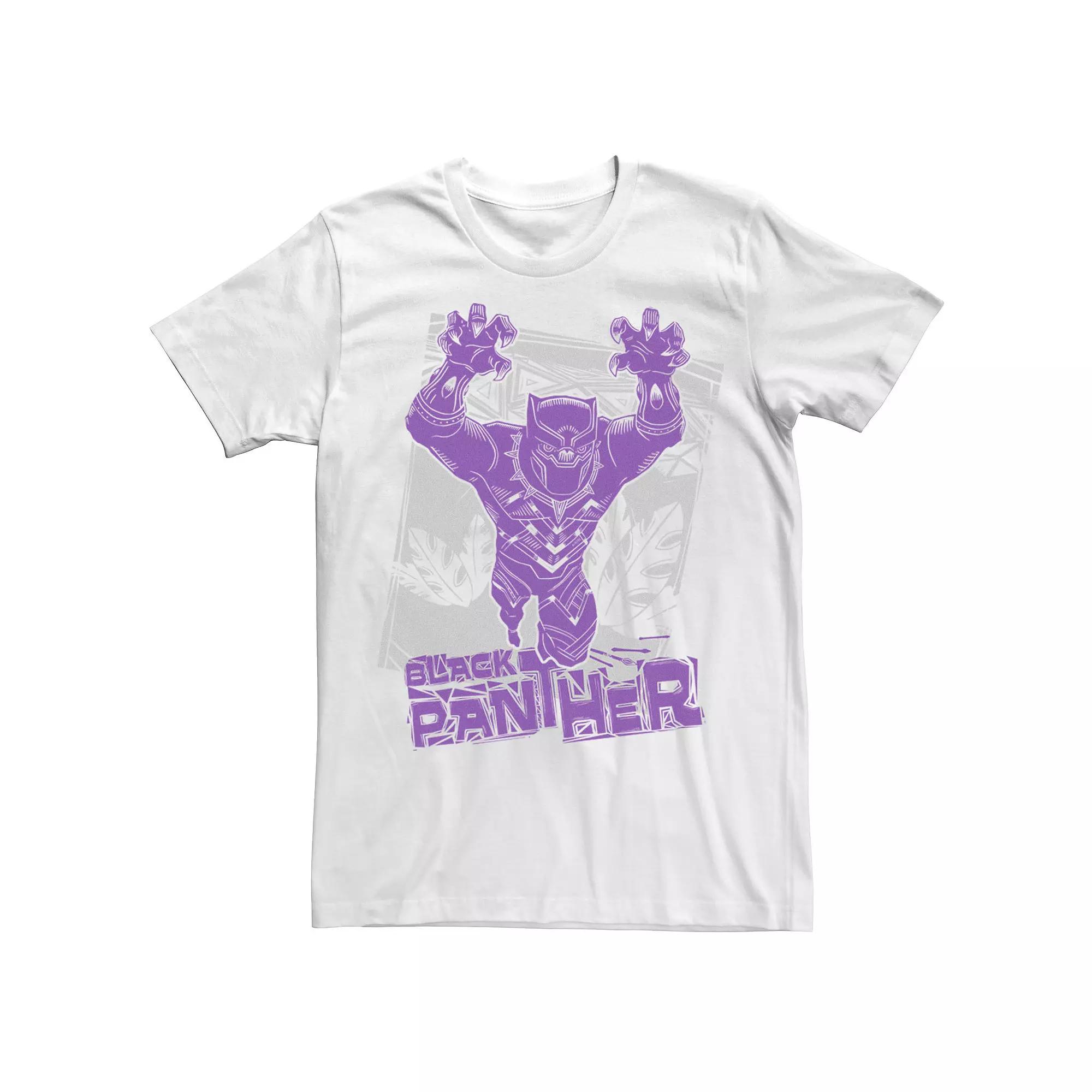 Men's Marvel Black Panther Classic Tropical Poster Tee,  Product Image