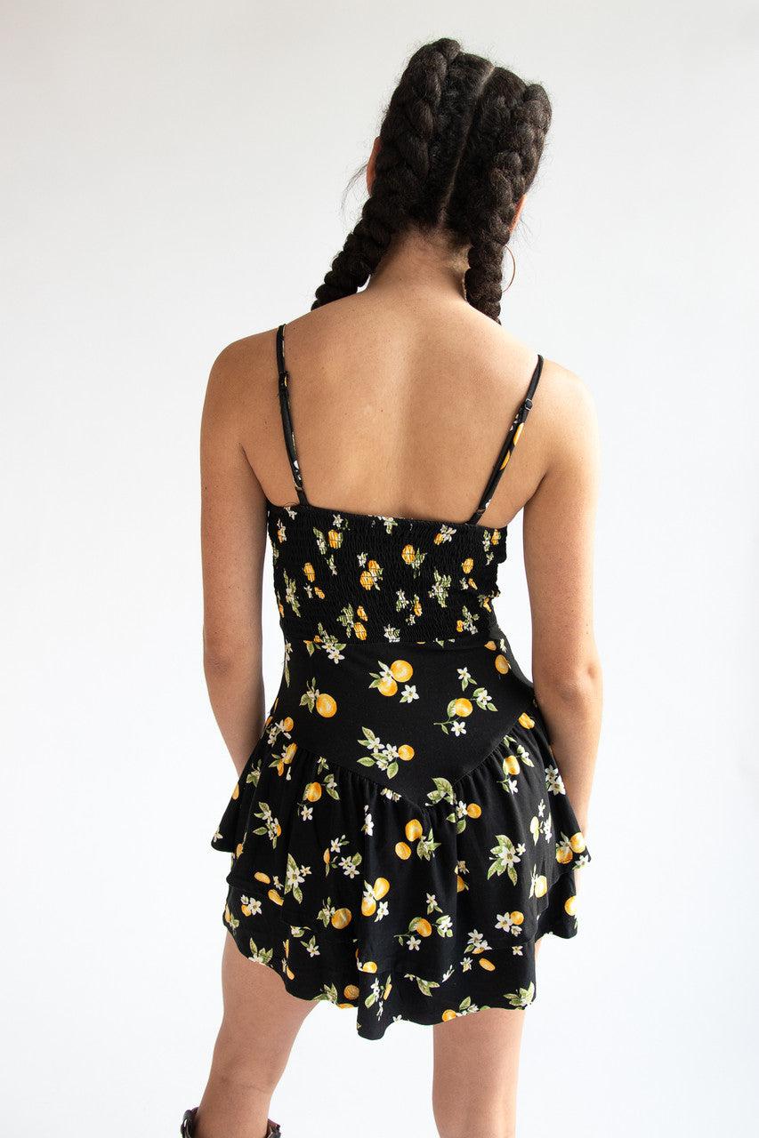 Drop Waist Patterned Mini Dress Product Image