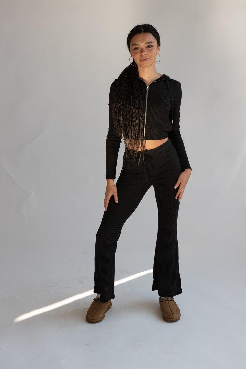 Wide Rib Flare Lounge Pants Product Image
