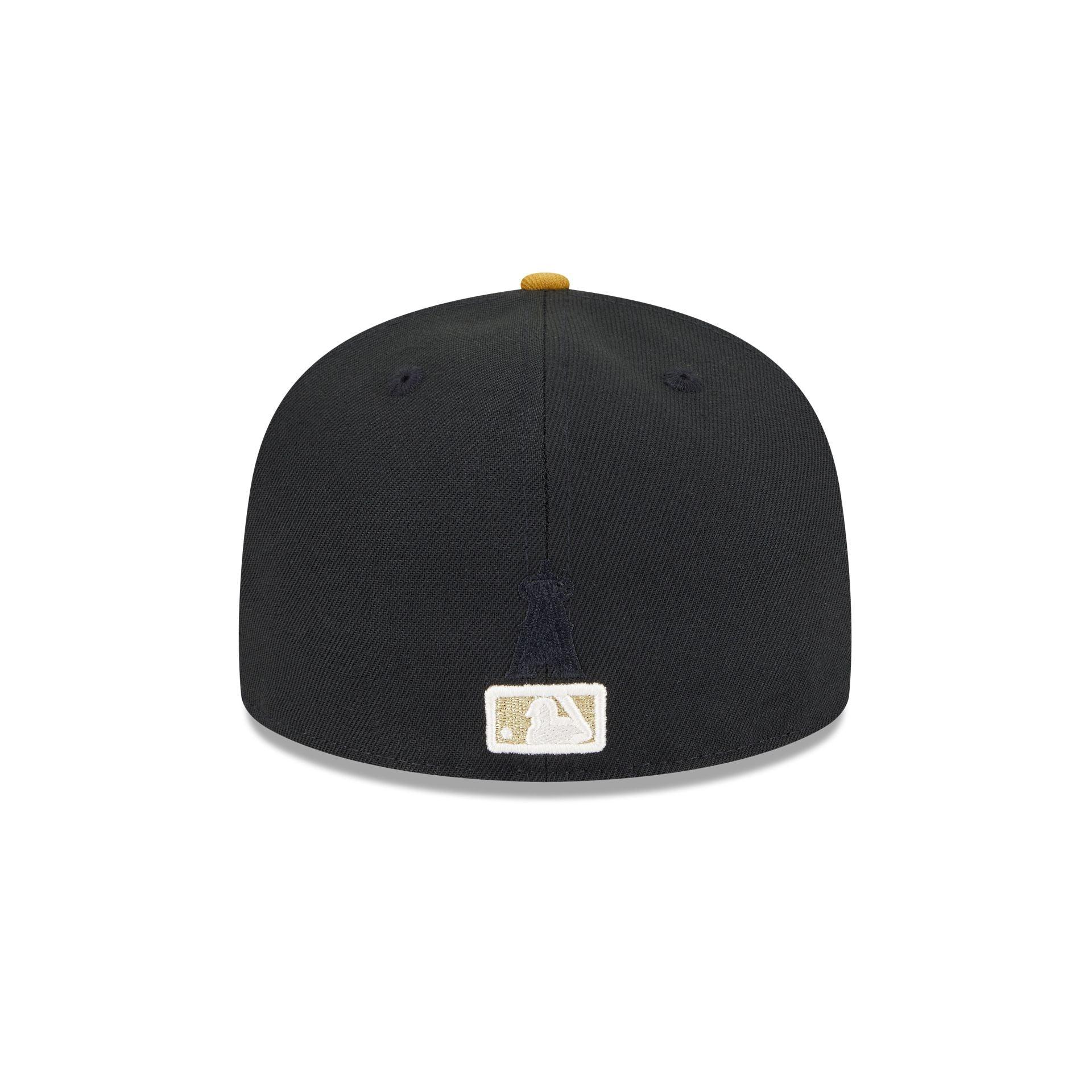 Los Angeles Angels Metallic Gold Logo 59FIFTY Fitted Hat Male Product Image