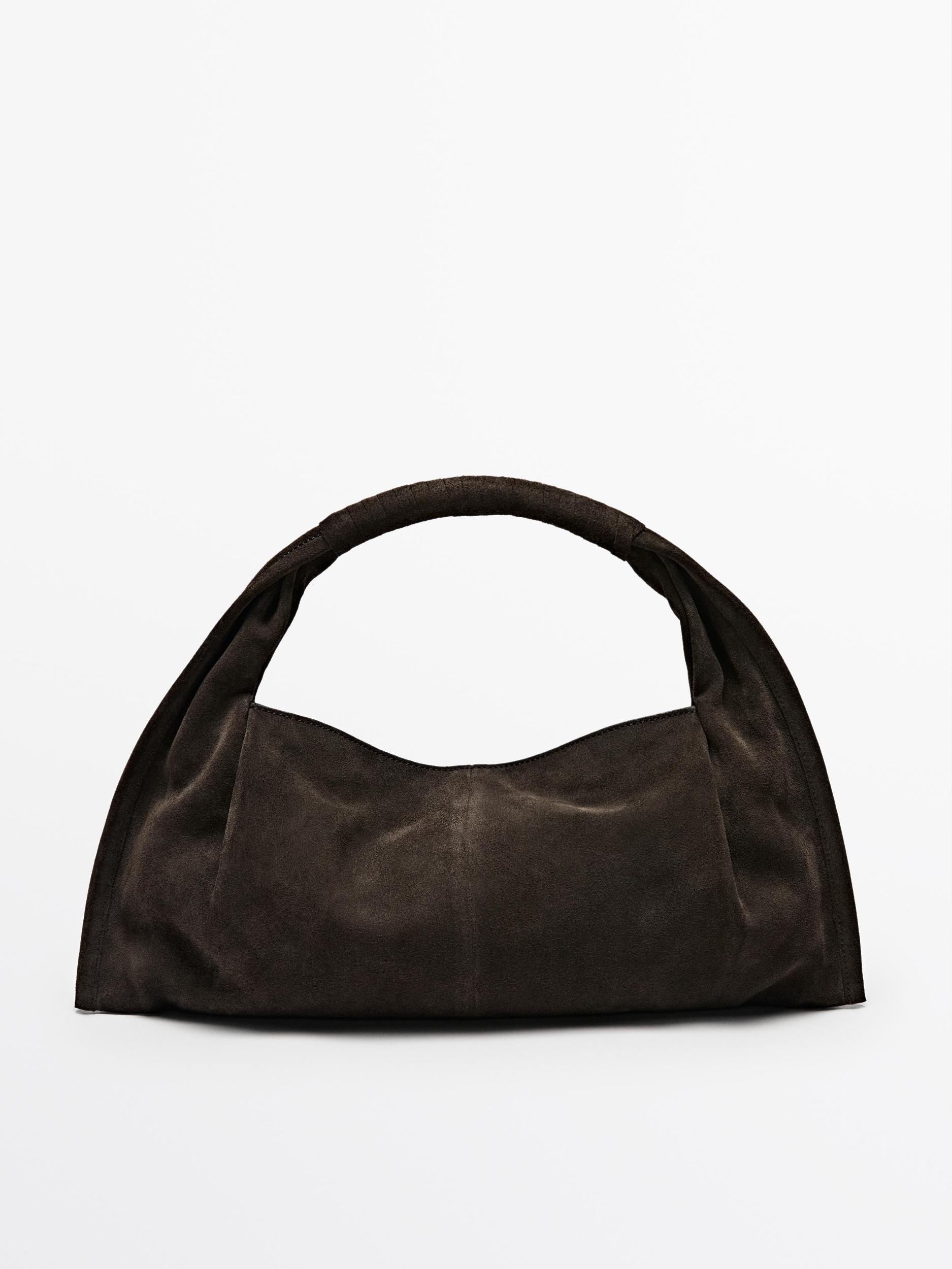 Split leather handbag Product Image