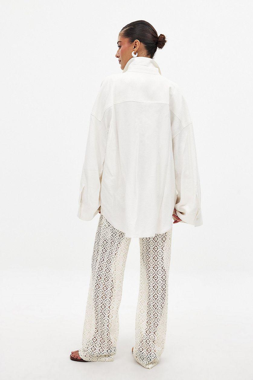 Wide Crochet Trousers Product Image