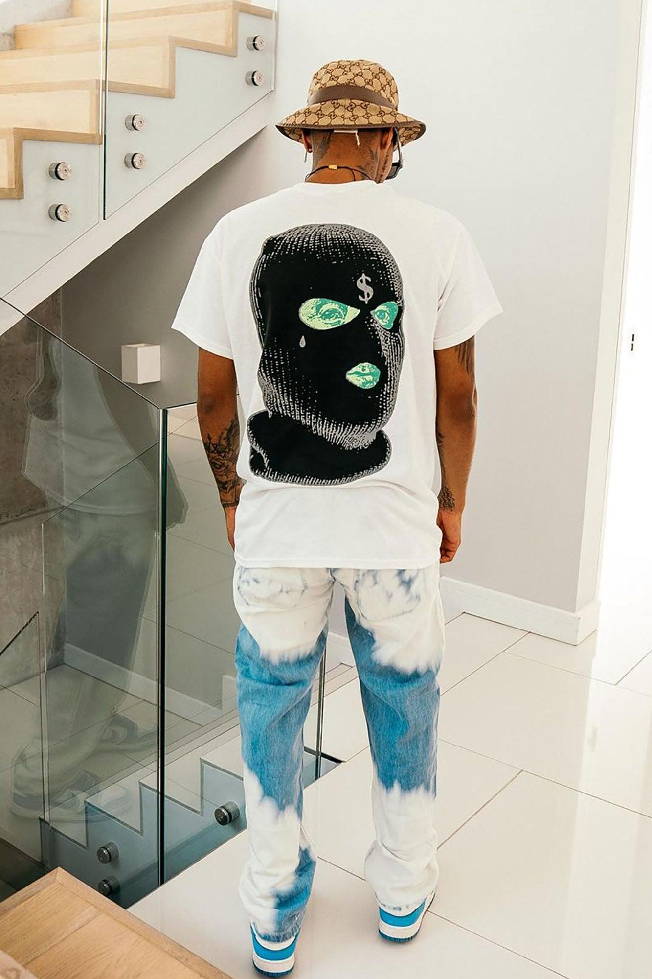 Dirty Money Short Sleeve Tee - White Product Image