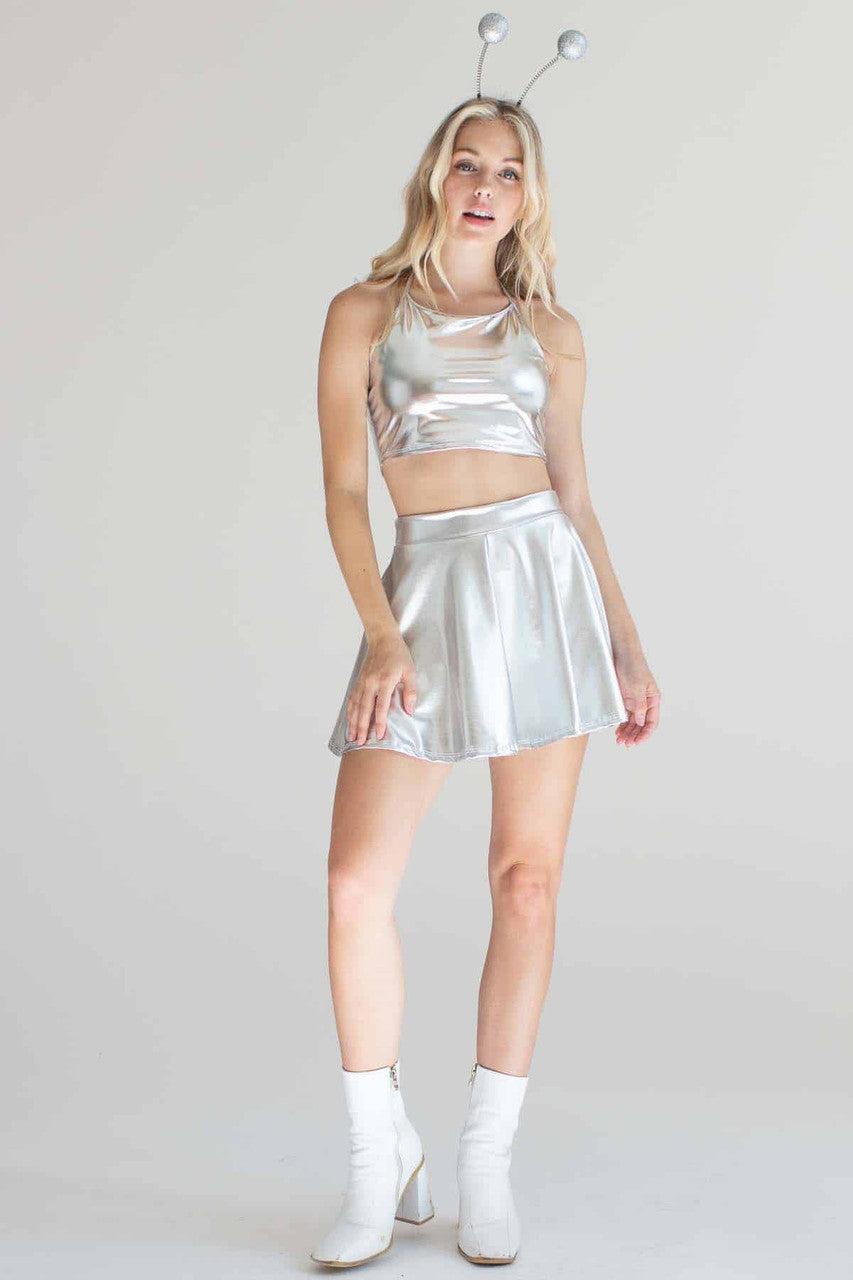 Silver Metallic Halter Product Image