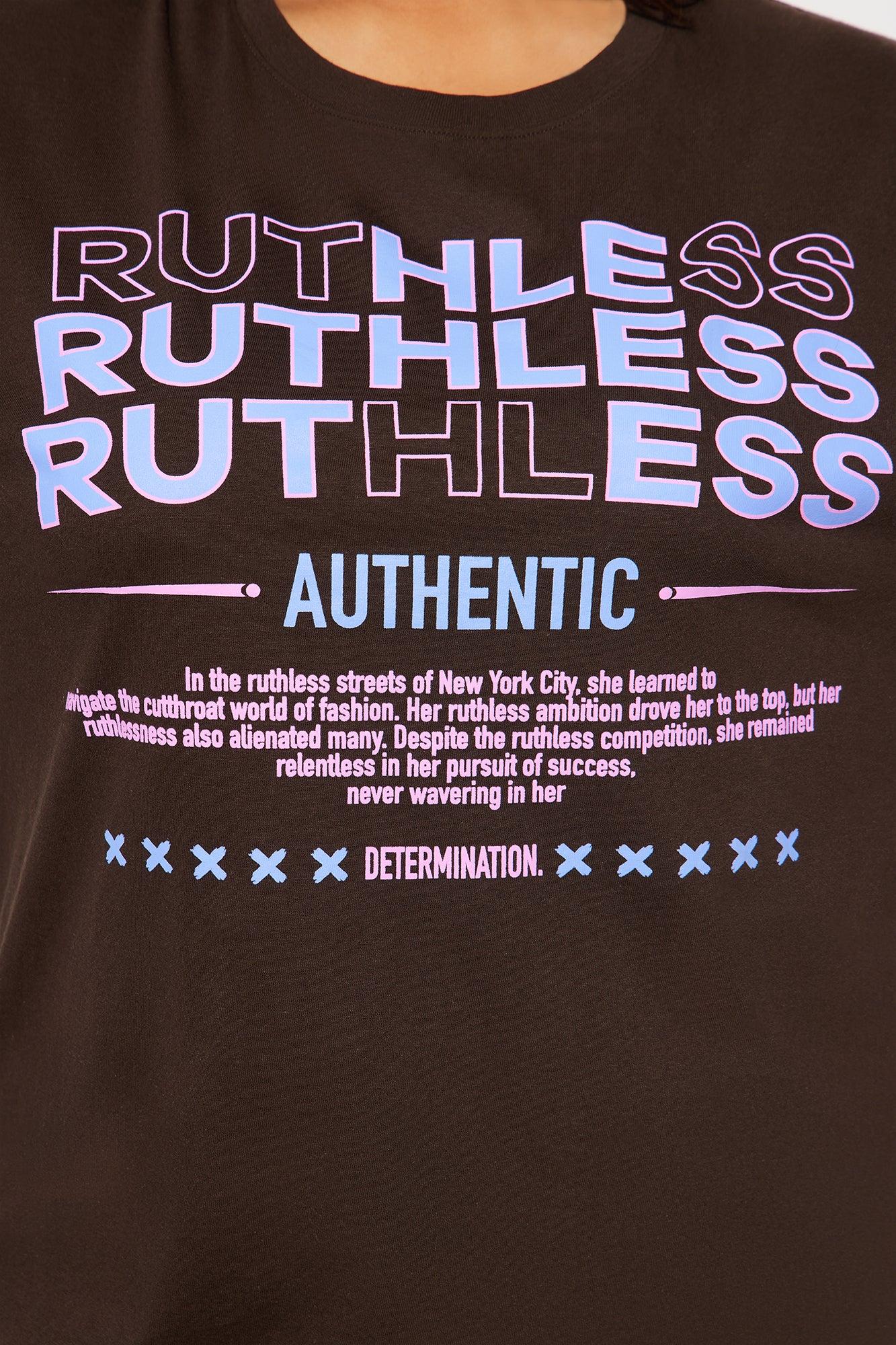 Ruthless Oversized Tee - Brown Product Image