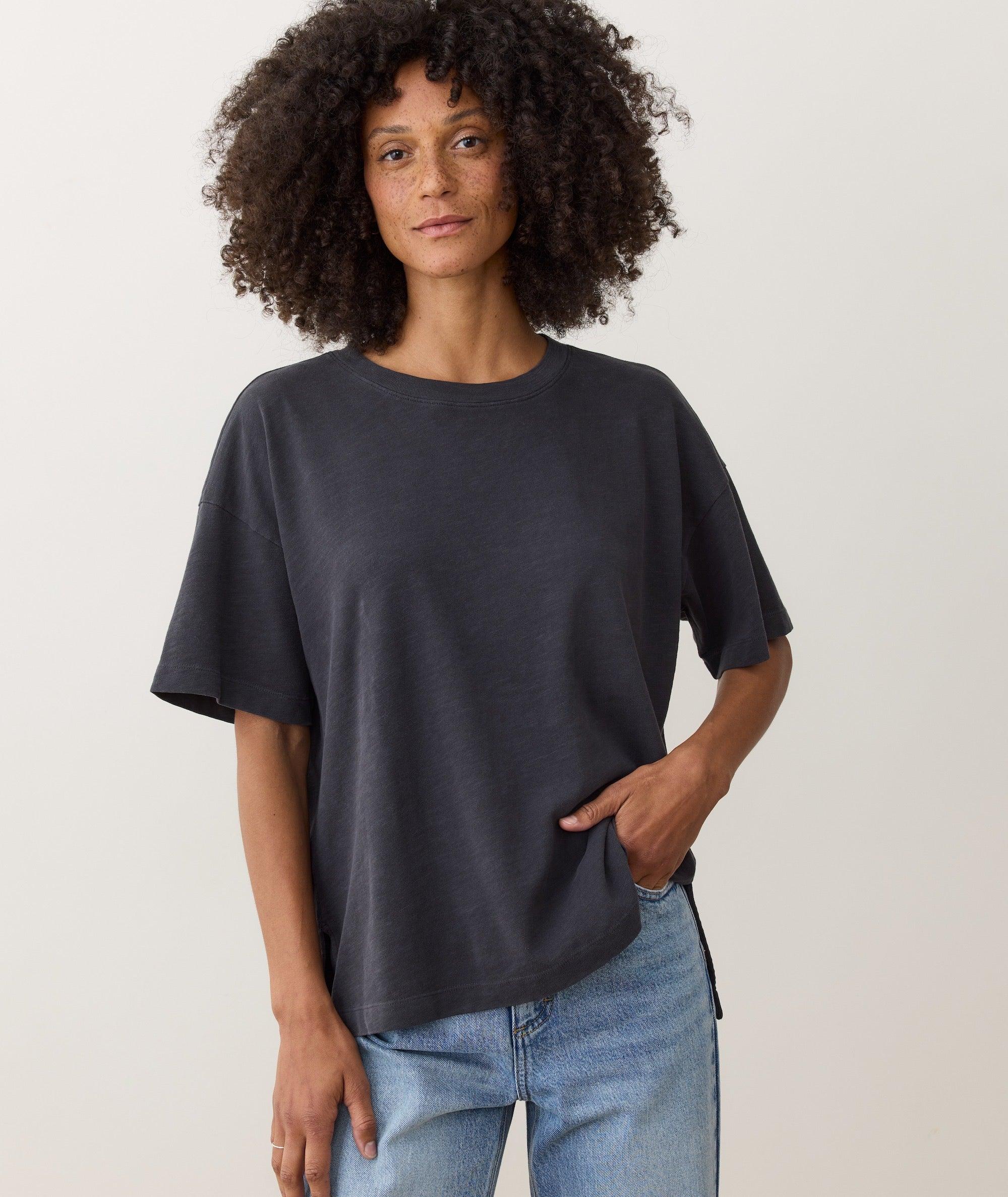 Sadie Vintage Slub Oversized Tee Product Image