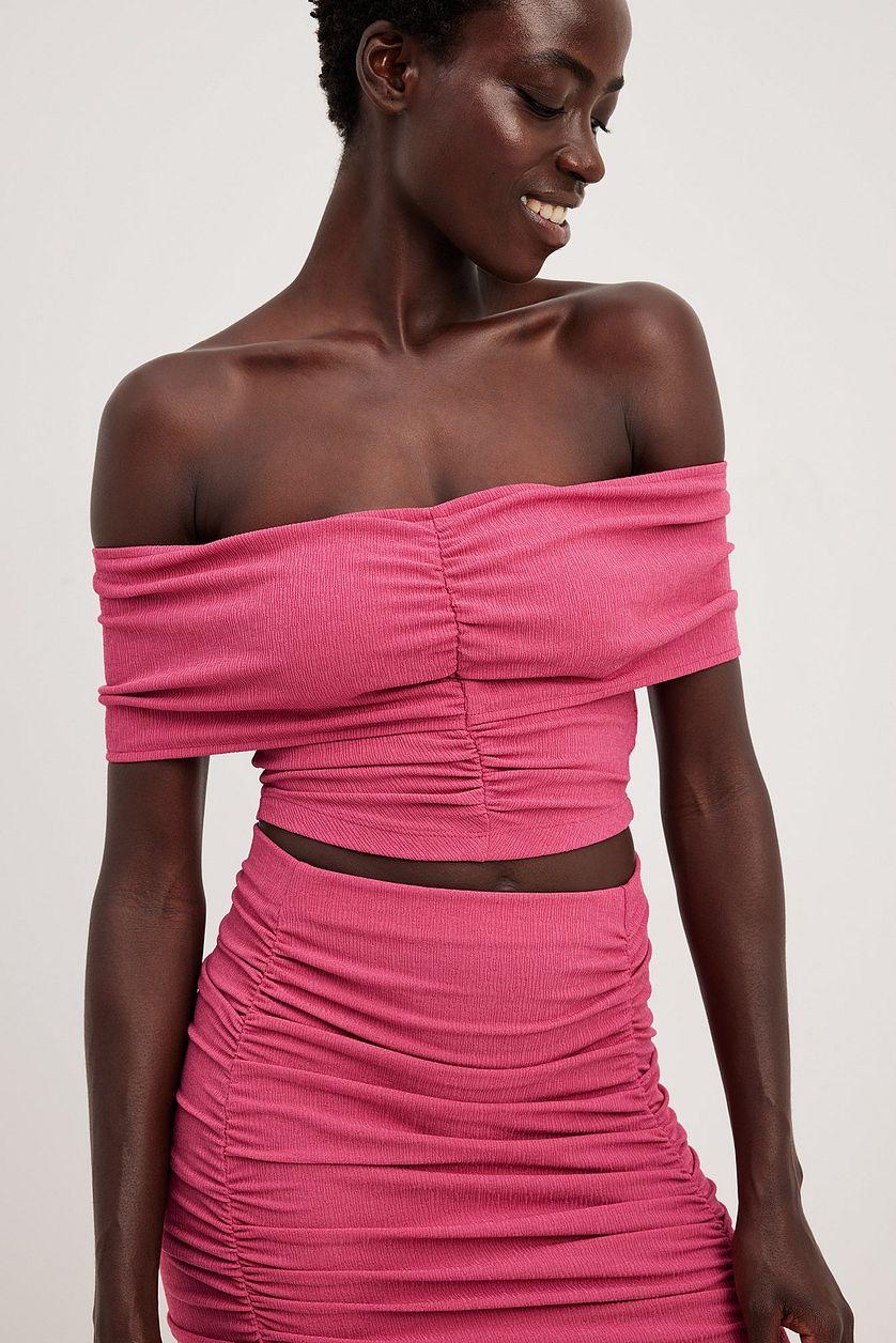 Off Shoulder Rouched Top Product Image