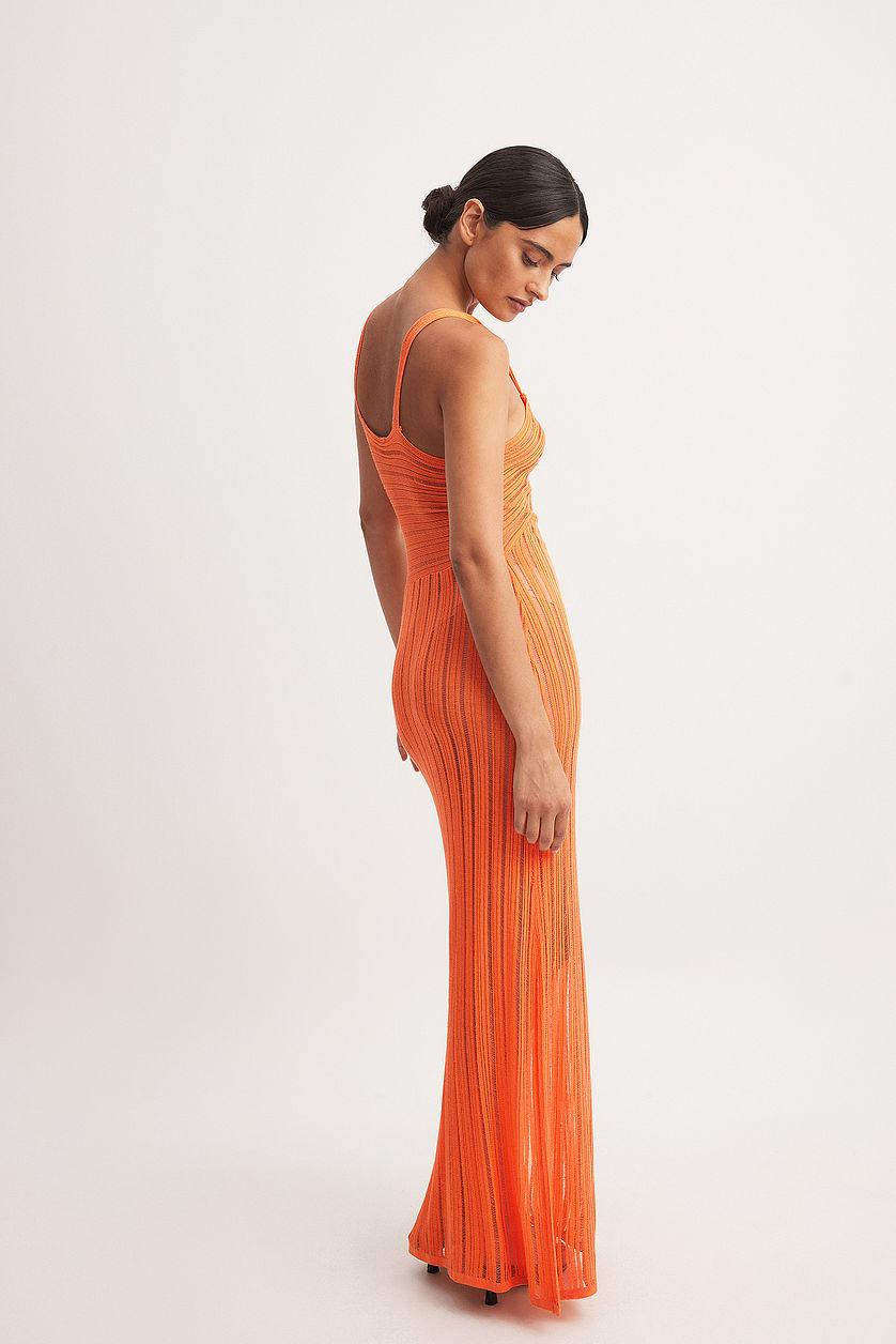 Distressed Knitted Maxi Dress Product Image