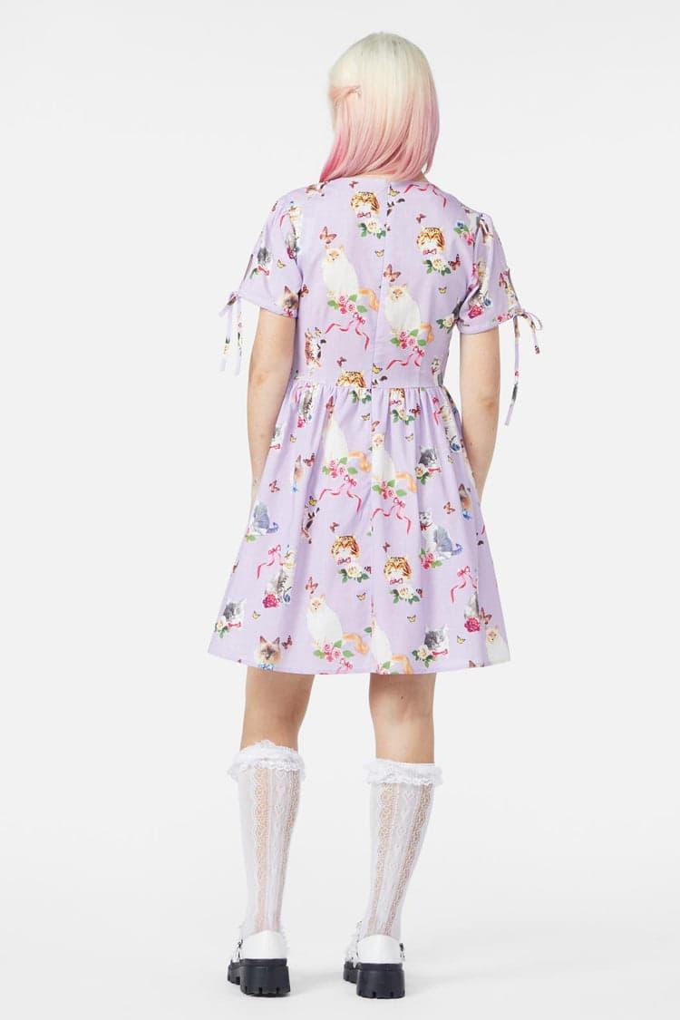 Kitsch Kitty Print Dress Product Image