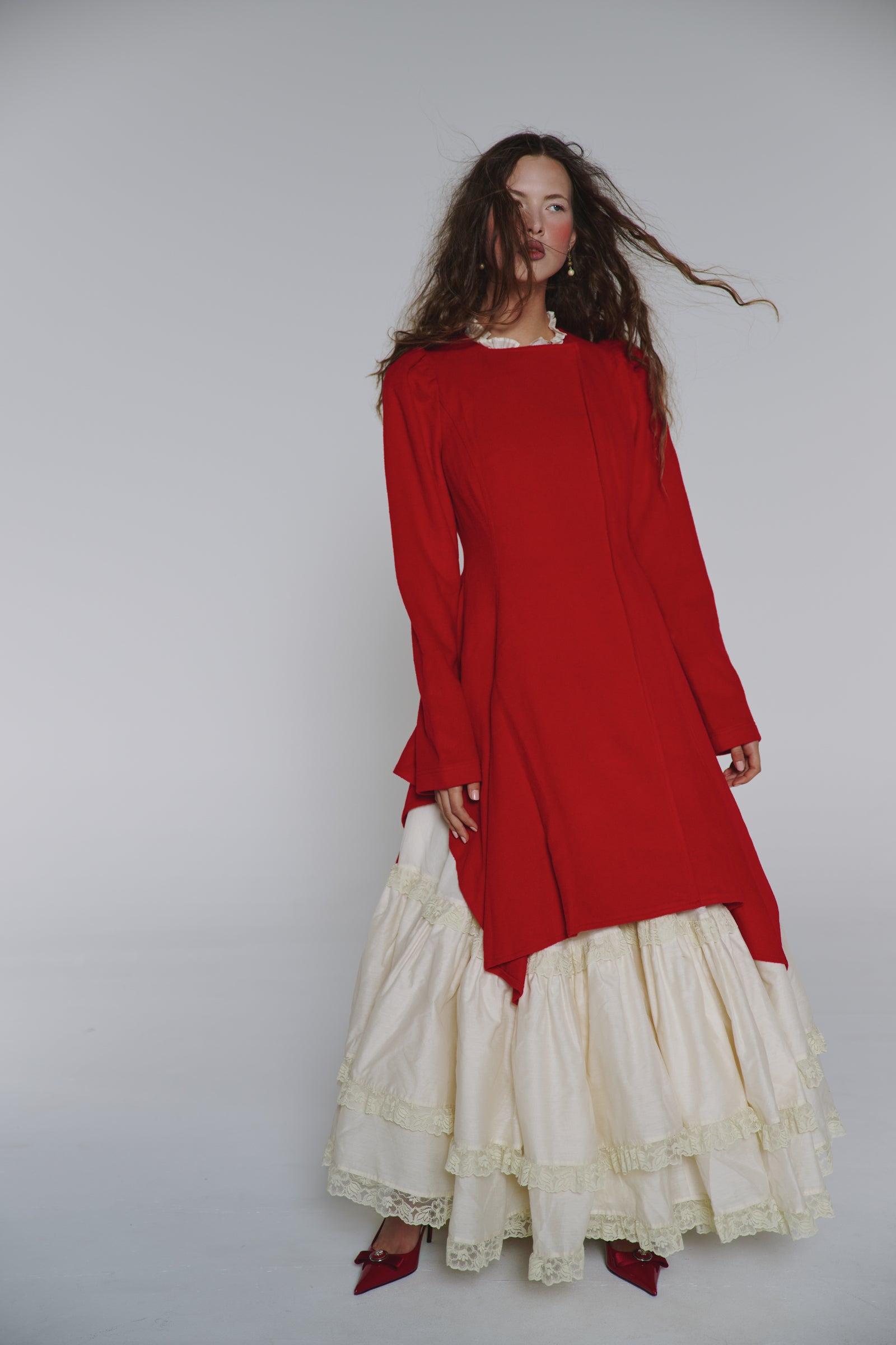 The Revolt Red Romantic Coat Product Image