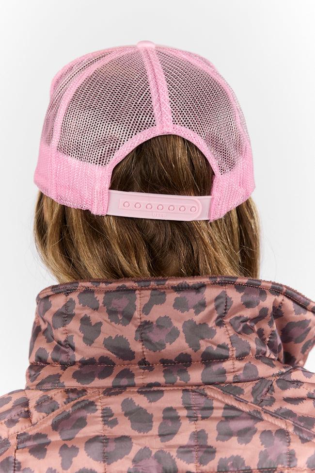 But Daddy I Love Him Light Pink Trucker Hat FINAL SALE Product Image