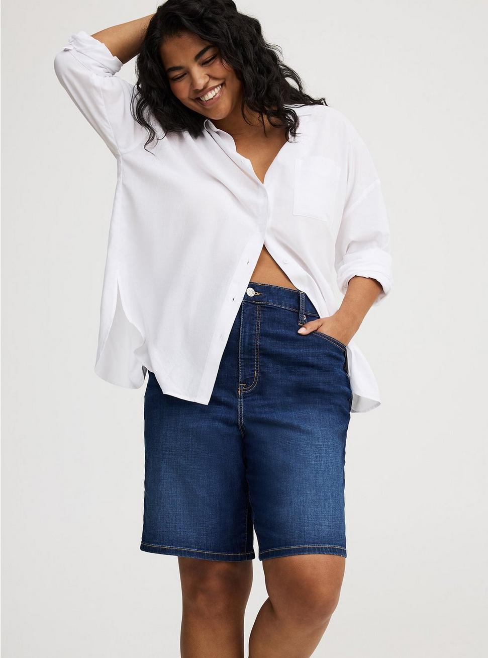 Perfect High-Rise Bermuda Jean Short Product Image