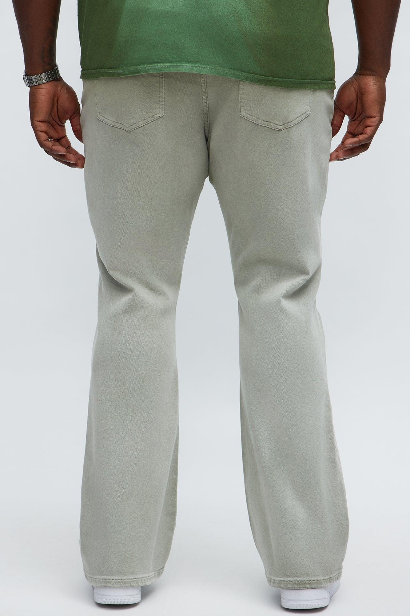 Stacked Skinny Flare Meet Me Halfway Ripped Jeans - Grey/combo Product Image