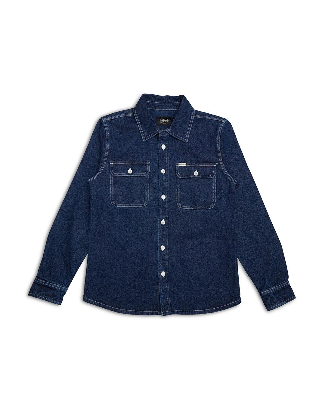 Vacay  Denim Shirt - Blue Indigo Product Image