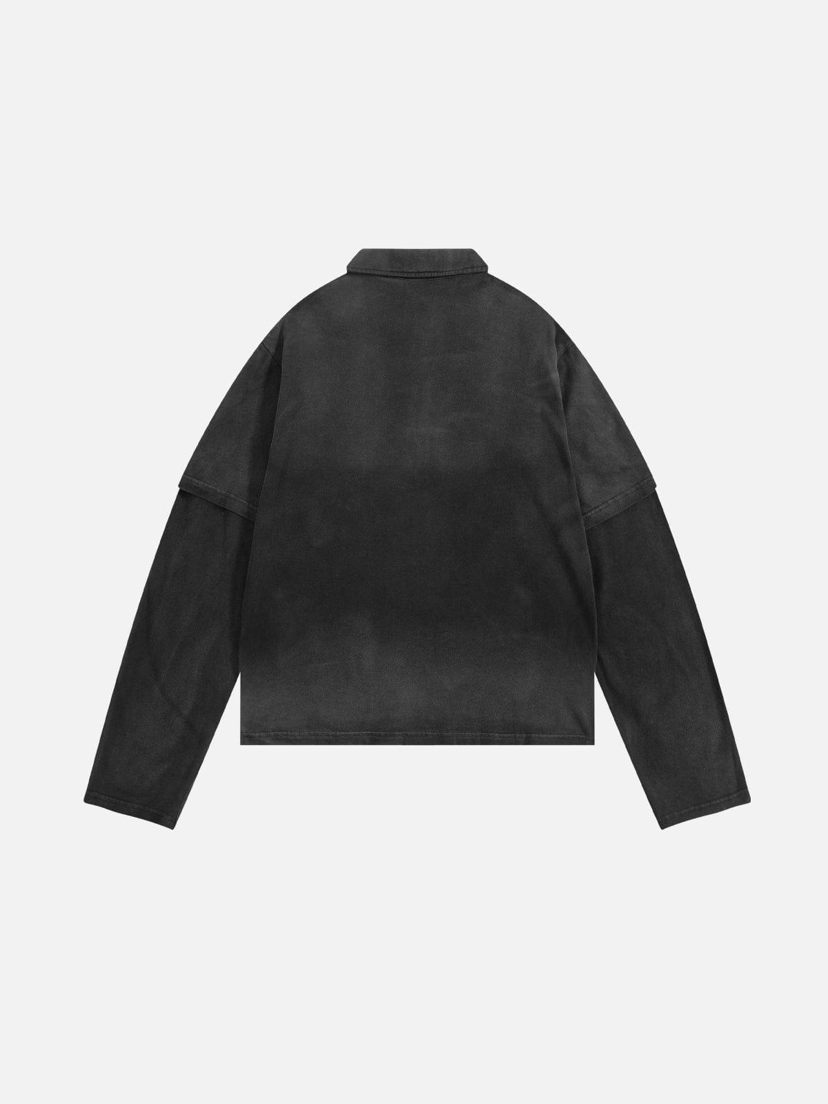 Aelfric Eden Layered Polo Long Sleeve Tee Product Image