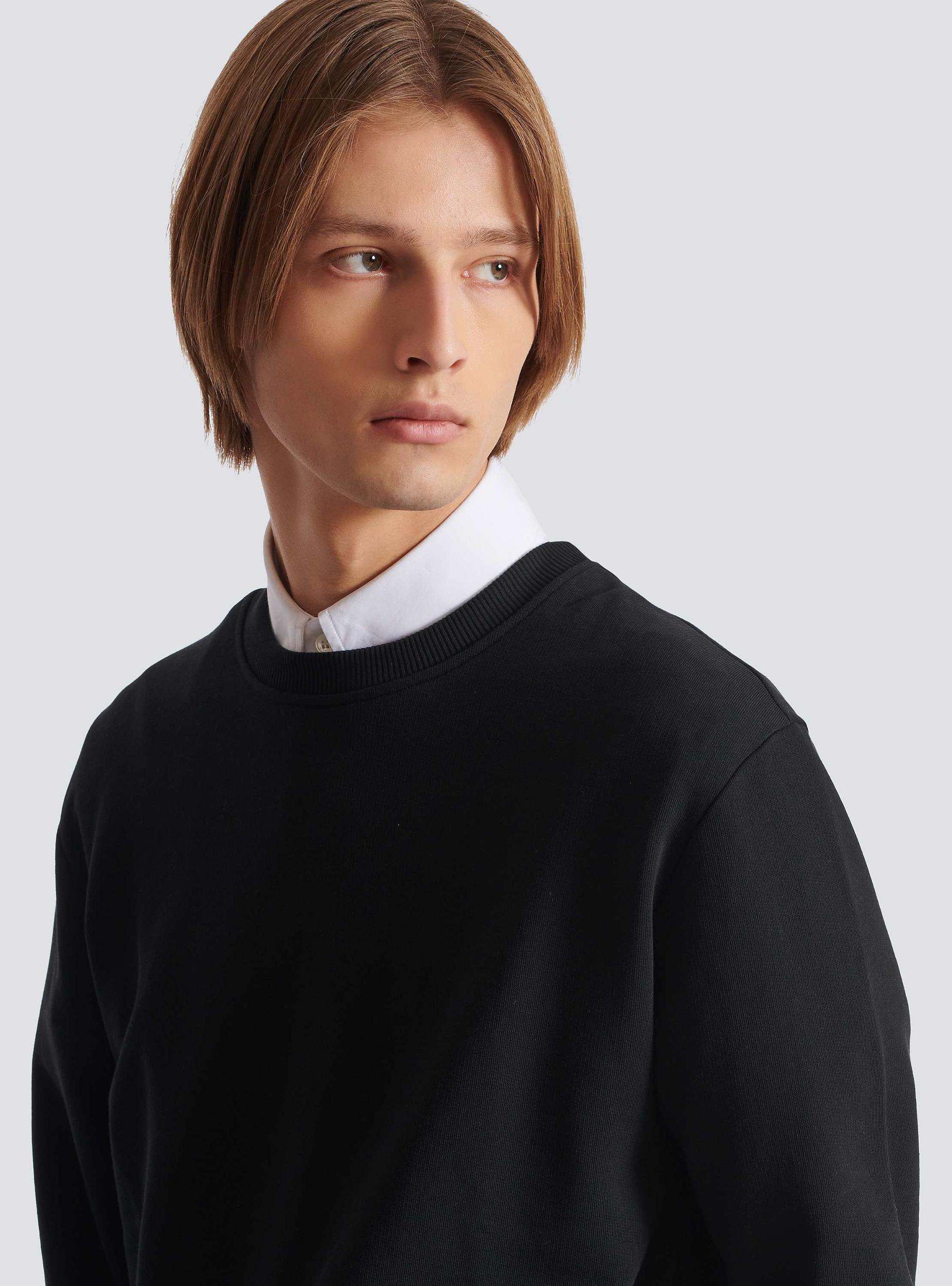 Small Balmain Stamp printed sweatshirt Product Image