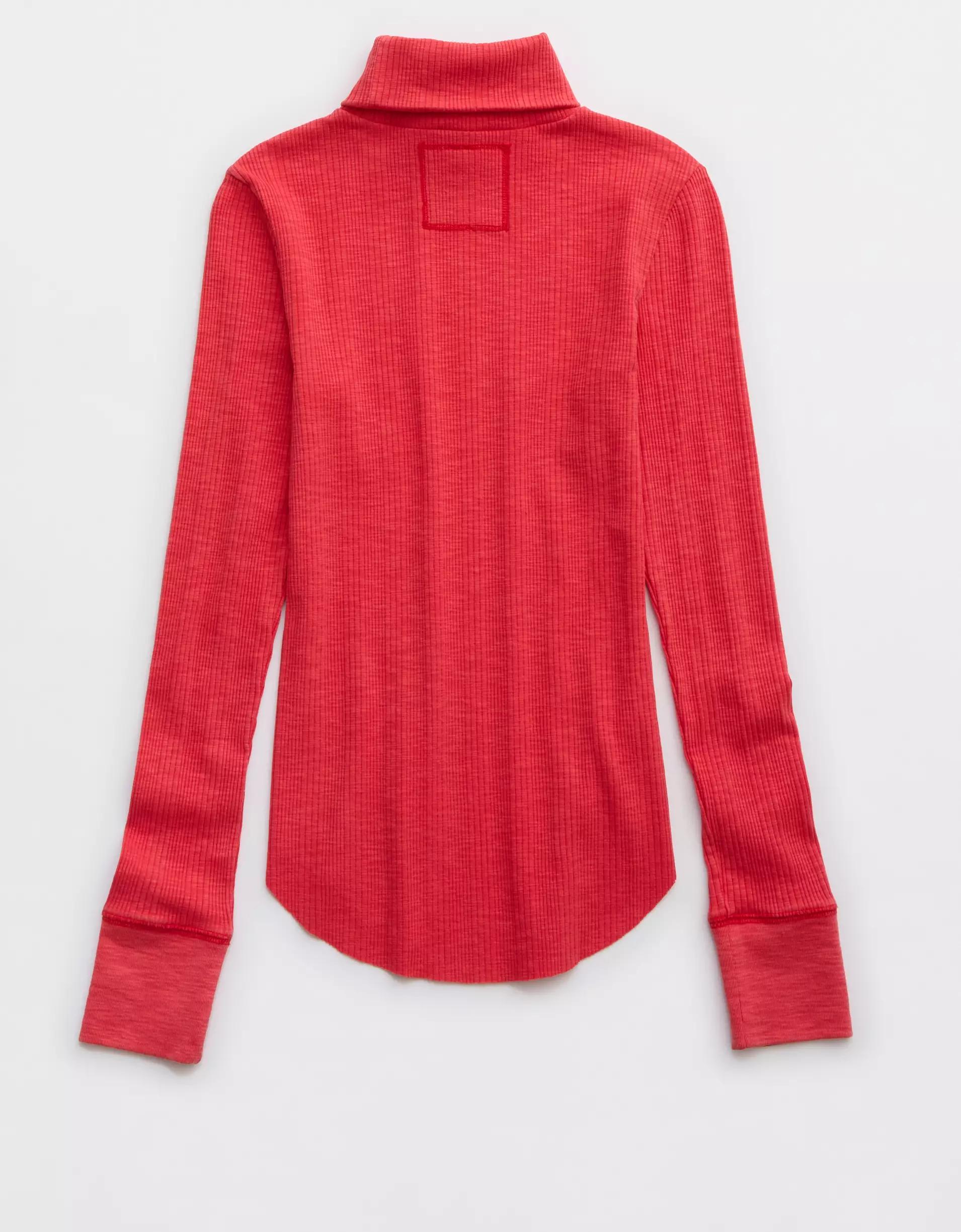 Aerie Essential Turtleneck Layering T-Shirt Product Image