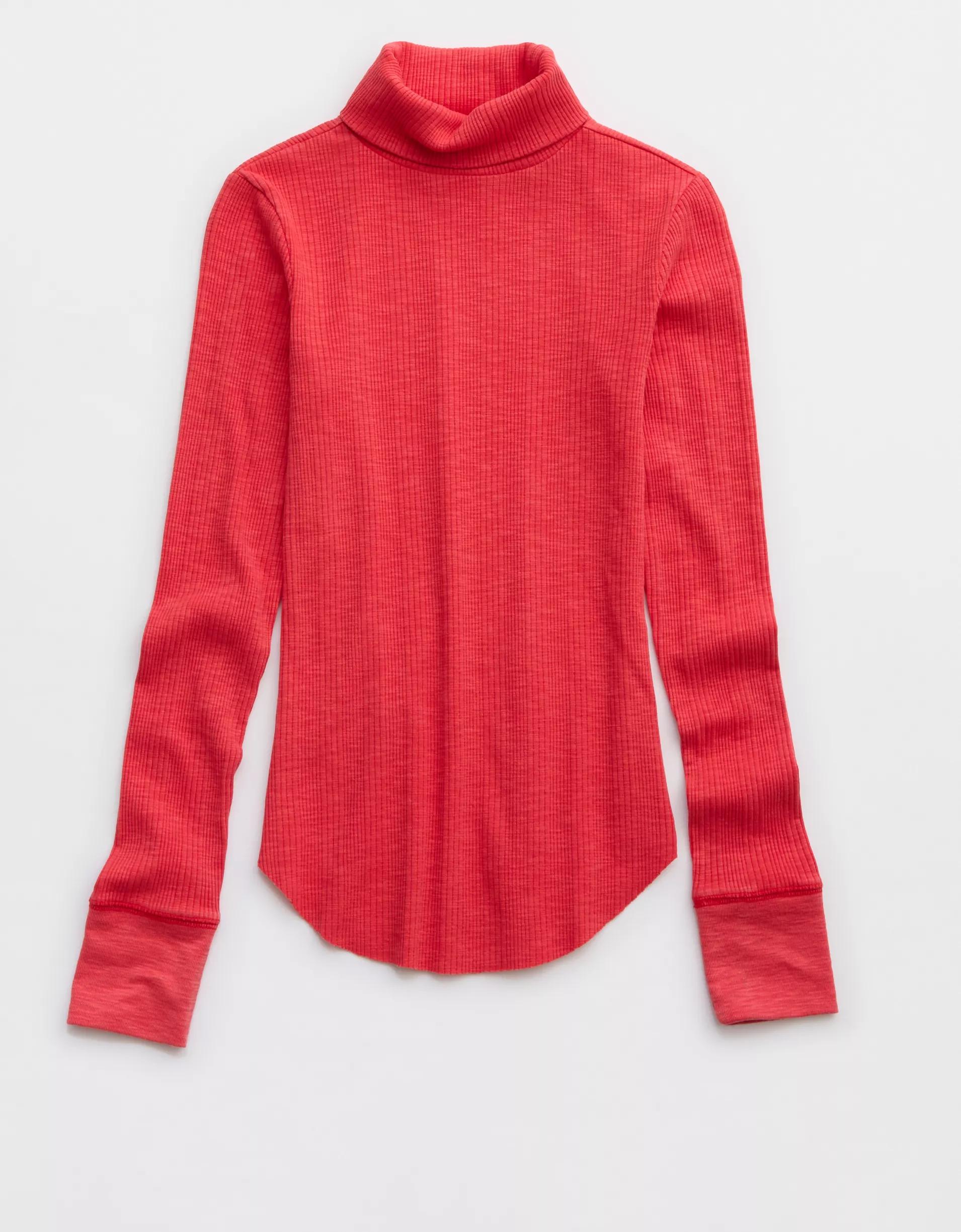 Aerie Essential Turtleneck Layering T-Shirt Product Image