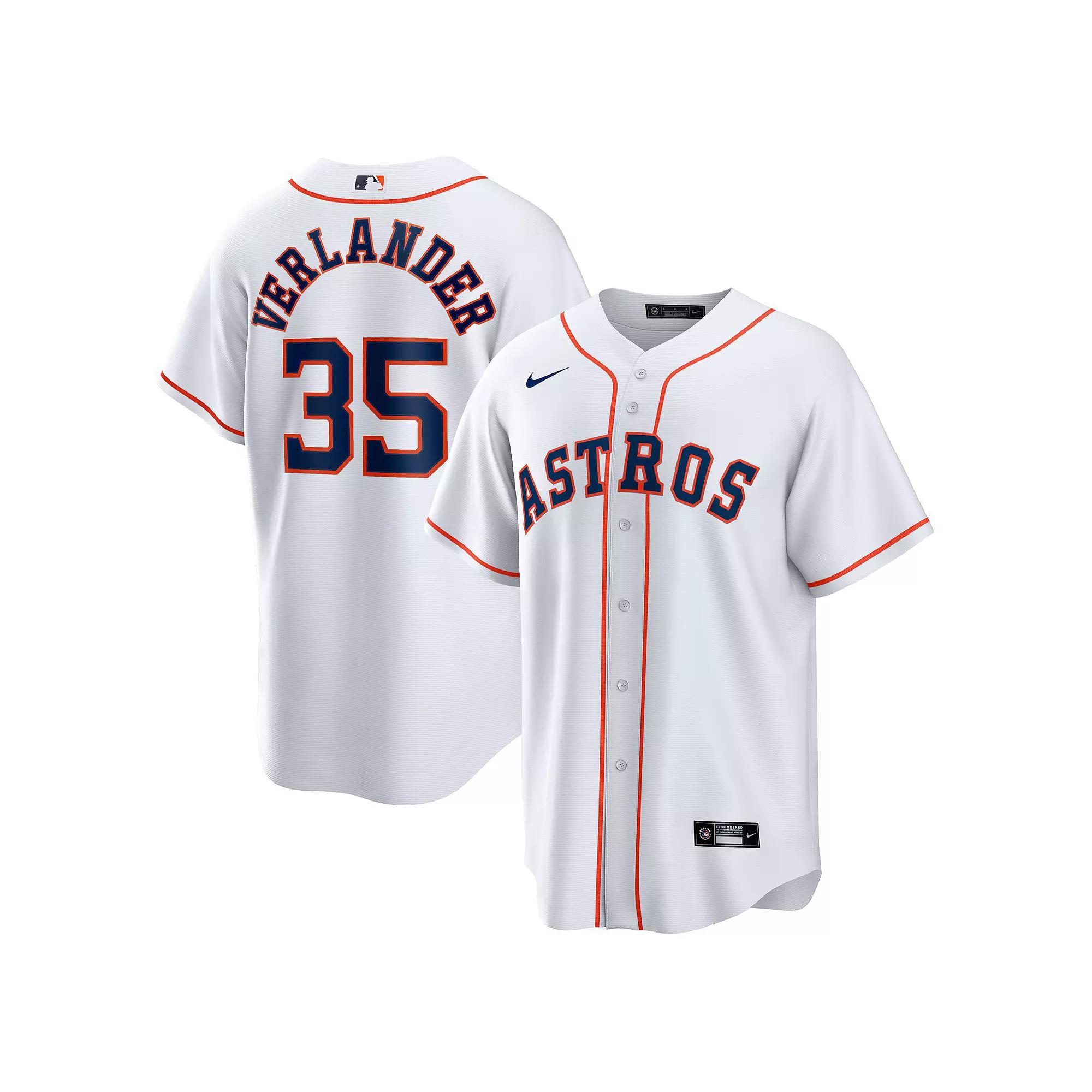 Mens Nike Justin Verlander Houston Astros Home Replica Player Name Jersey Product Image