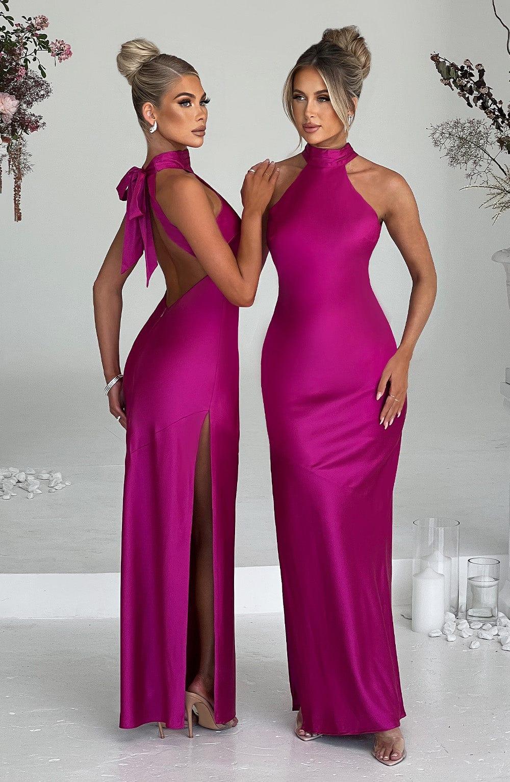 Etta Maxi Dress - Hot Pink Product Image