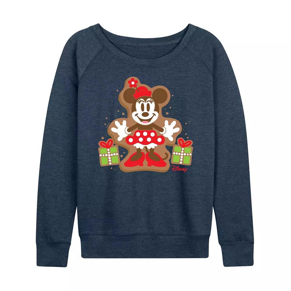 Disney's Minnie Mouse Women's Cookie French Terry Long Sleeve Tee,  Product Image