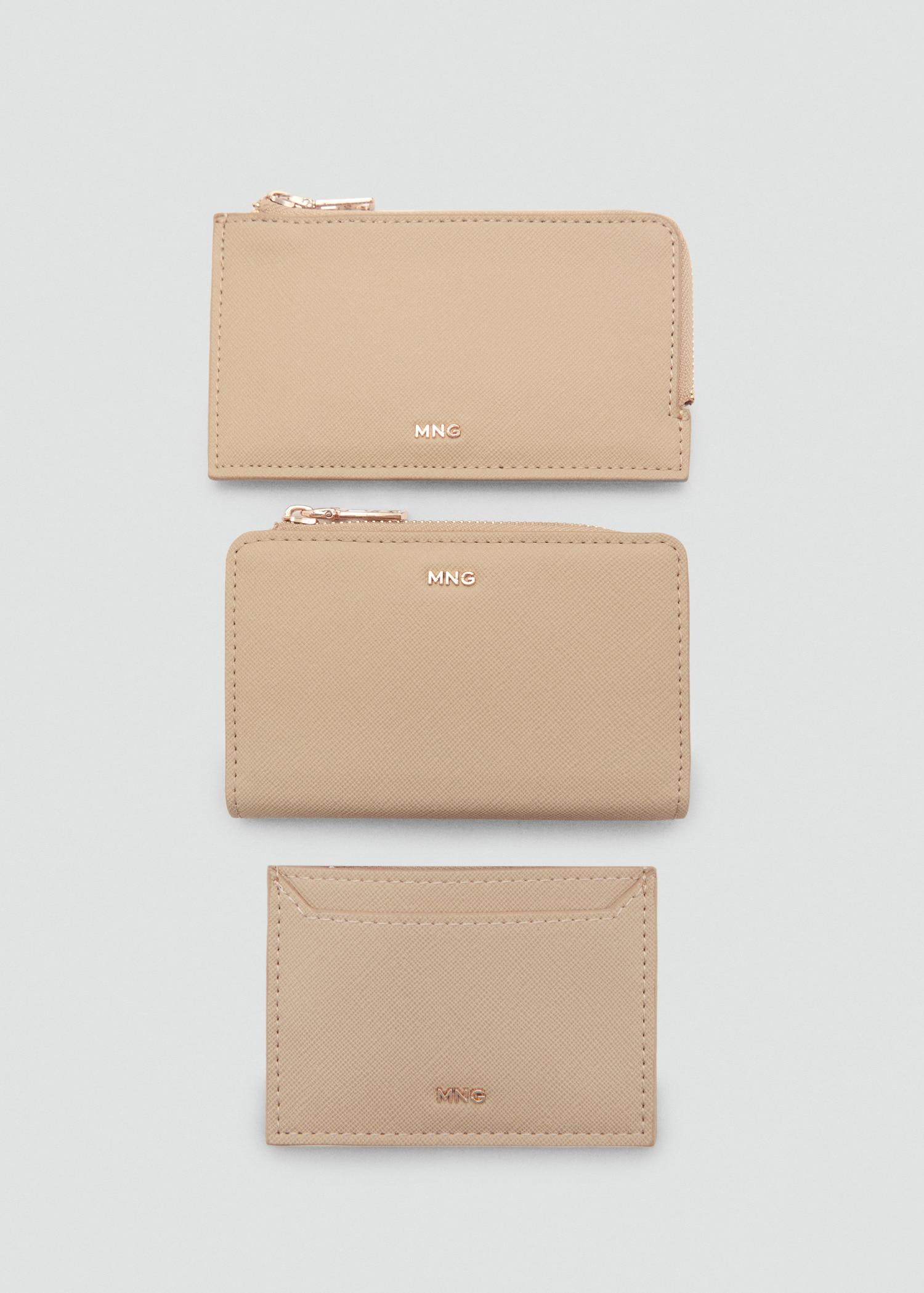 Saffiano-effect cardholder - Women | MANGO USA Product Image