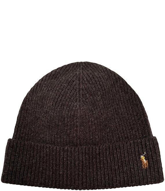 Polo Ralph Lauren Signature Cuff Wool Blend Beanie Product Image