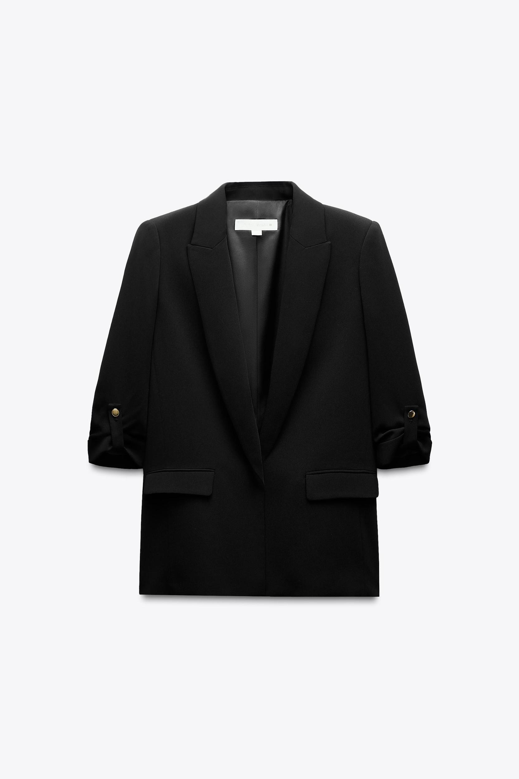 BLAZER WITH ROLLED-UP SLEEVES Product Image