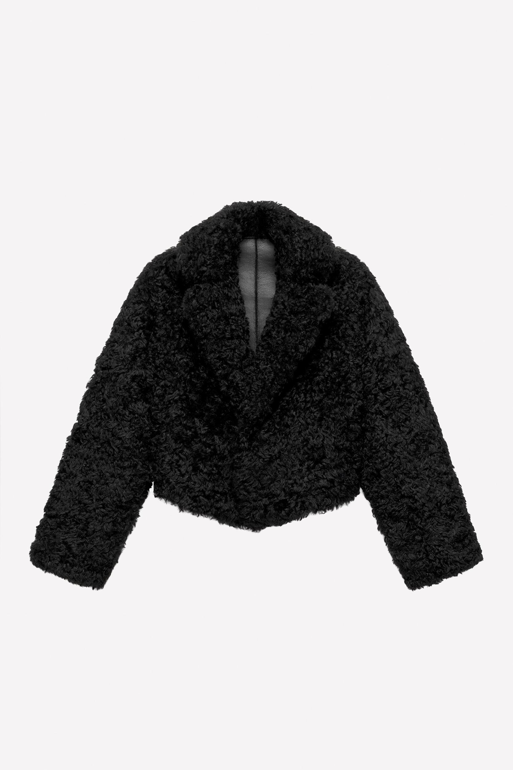 LUDOVIC DE SAINT SERNIN x ZARA REVERSIBLE DOUBLE FACED FAUX LEATHER JACKET Product Image