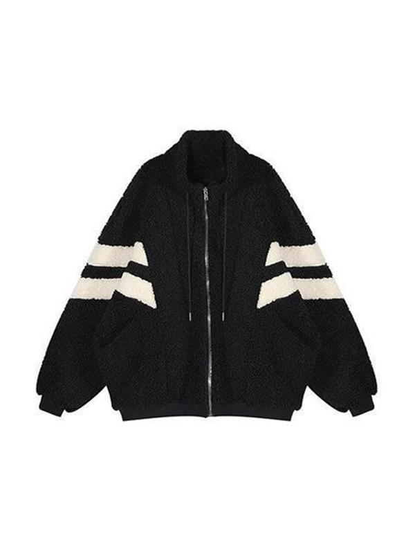 Lambswool Stripe Splice Jacket Product Image