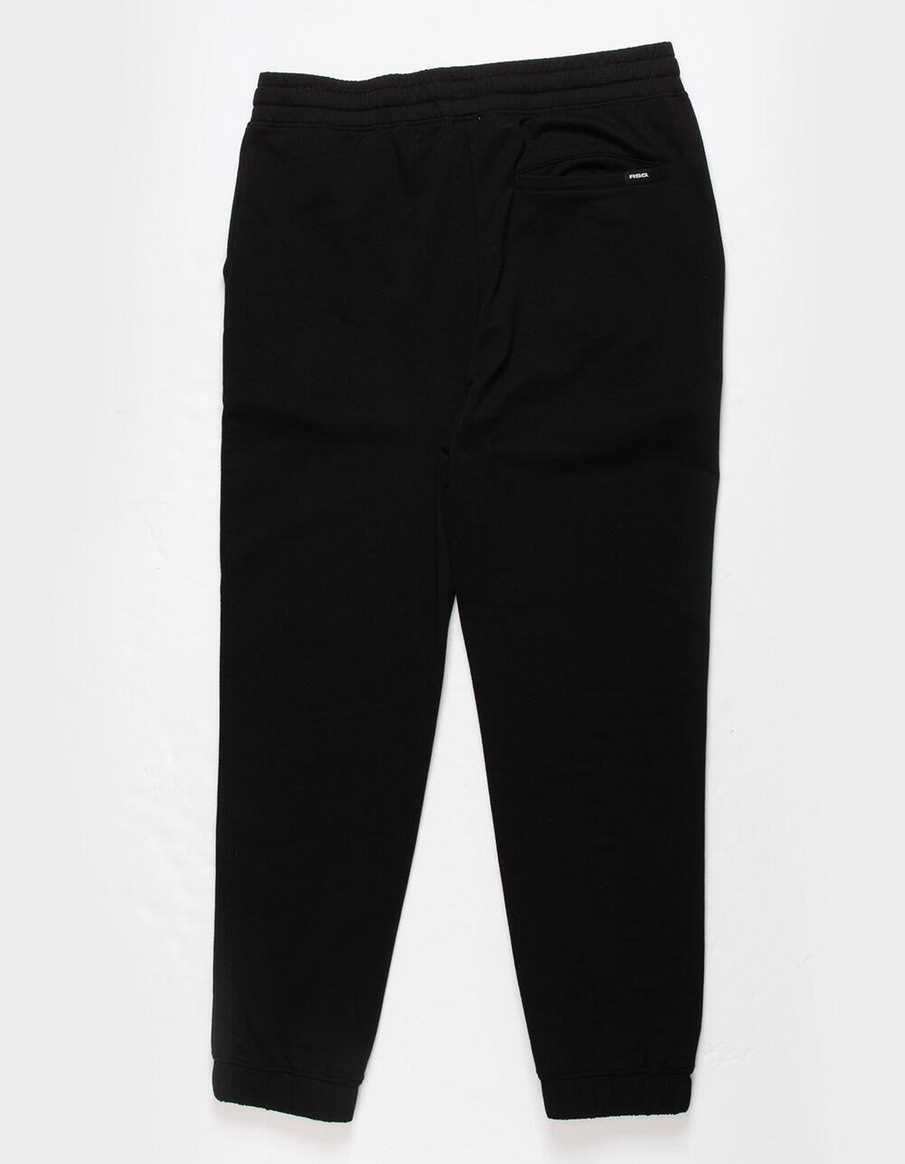 RSQ Mens Fleece Jogger Sweatpants - BLACK Product Image