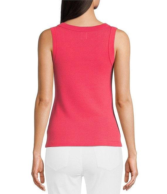 NIC + ZOE Perfect Rib Knit Scoop Neck Sleeveless Tank Product Image