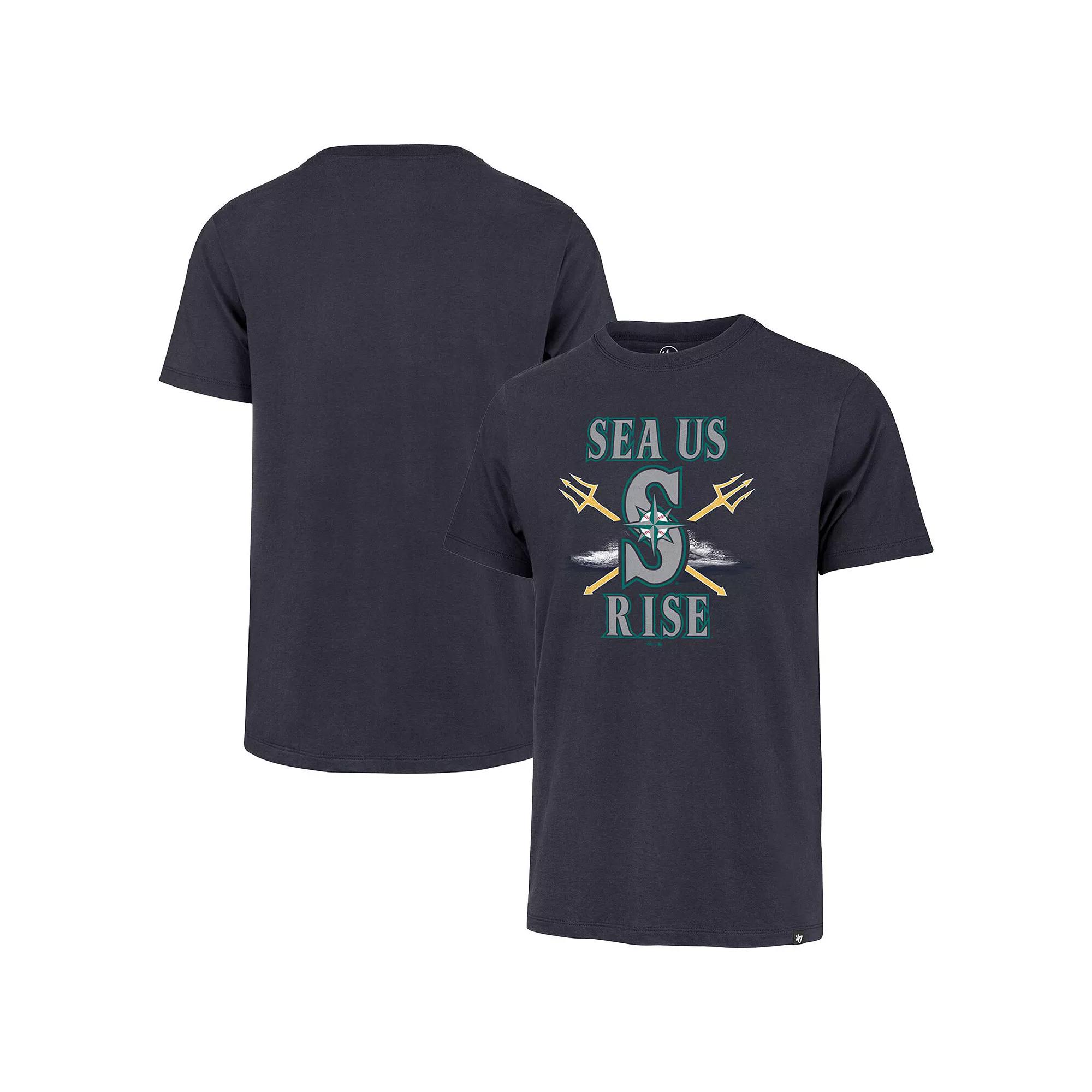 Men's '47 Navy Seattle Mariners HR Celebration T-Shirt,  Product Image