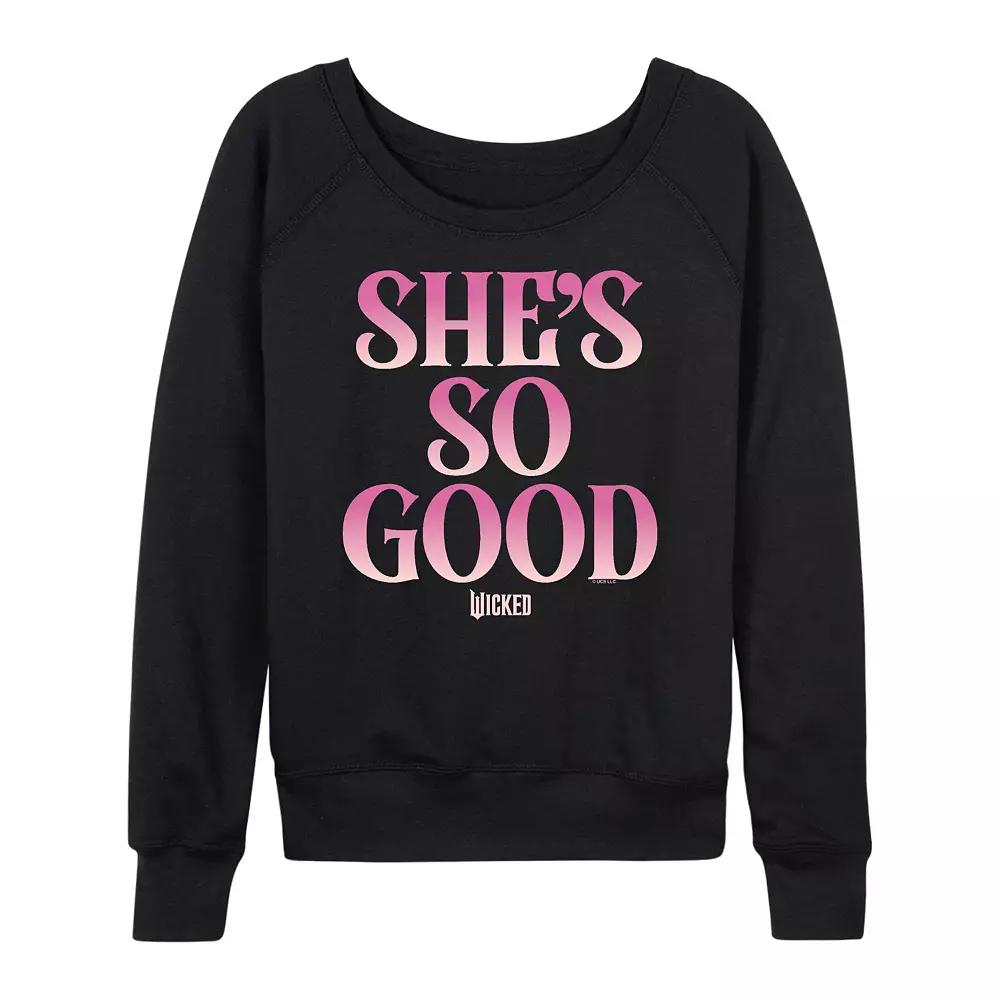 Women's Wicked She's So Good French Terry Long Sleeve Tee,  Product Image