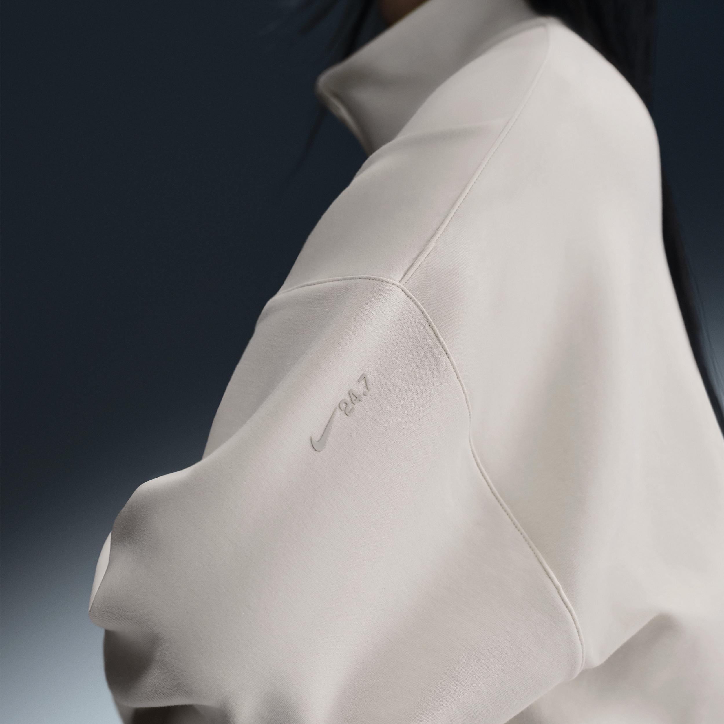 Nike Womens 24.7 ImpossiblySoft Dri-FIT Oversized 1/2-Zip Top | HQ8188-104 Product Image