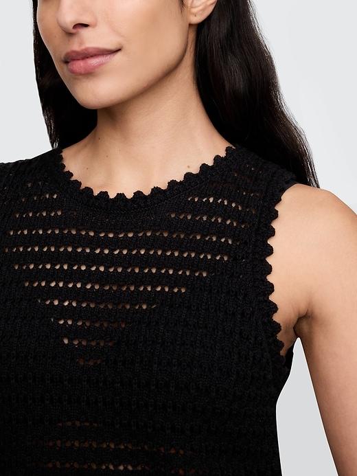 100% Cotton Crochet Tank Top Product Image