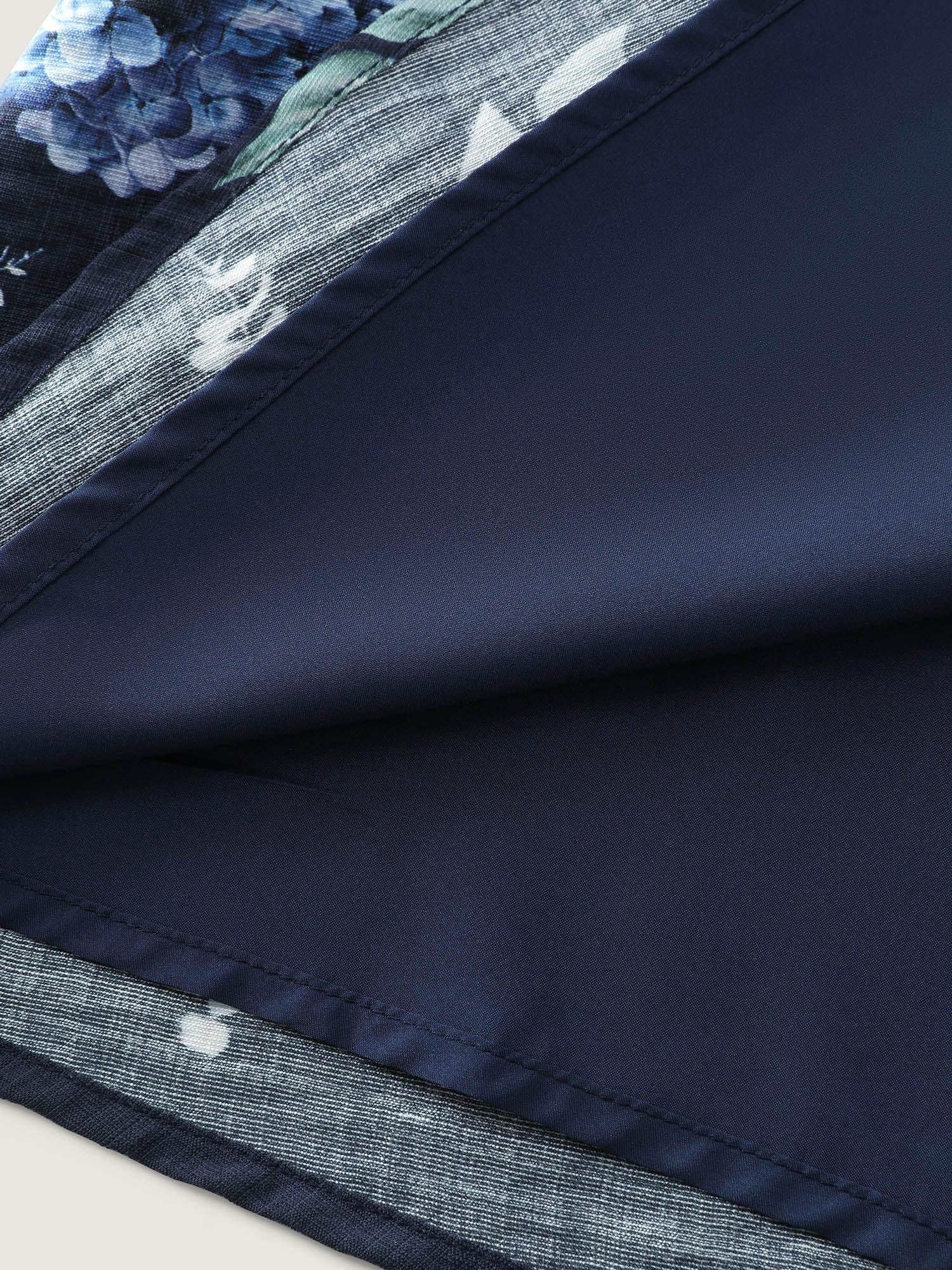 Vintage Floral Print Back-Tie Midi Dress Female Product Image